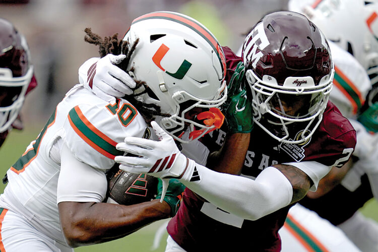 Miami quiets doubters with victory over Texas A&M